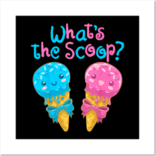 What's The Scoop Gender Reveal Posters and Art